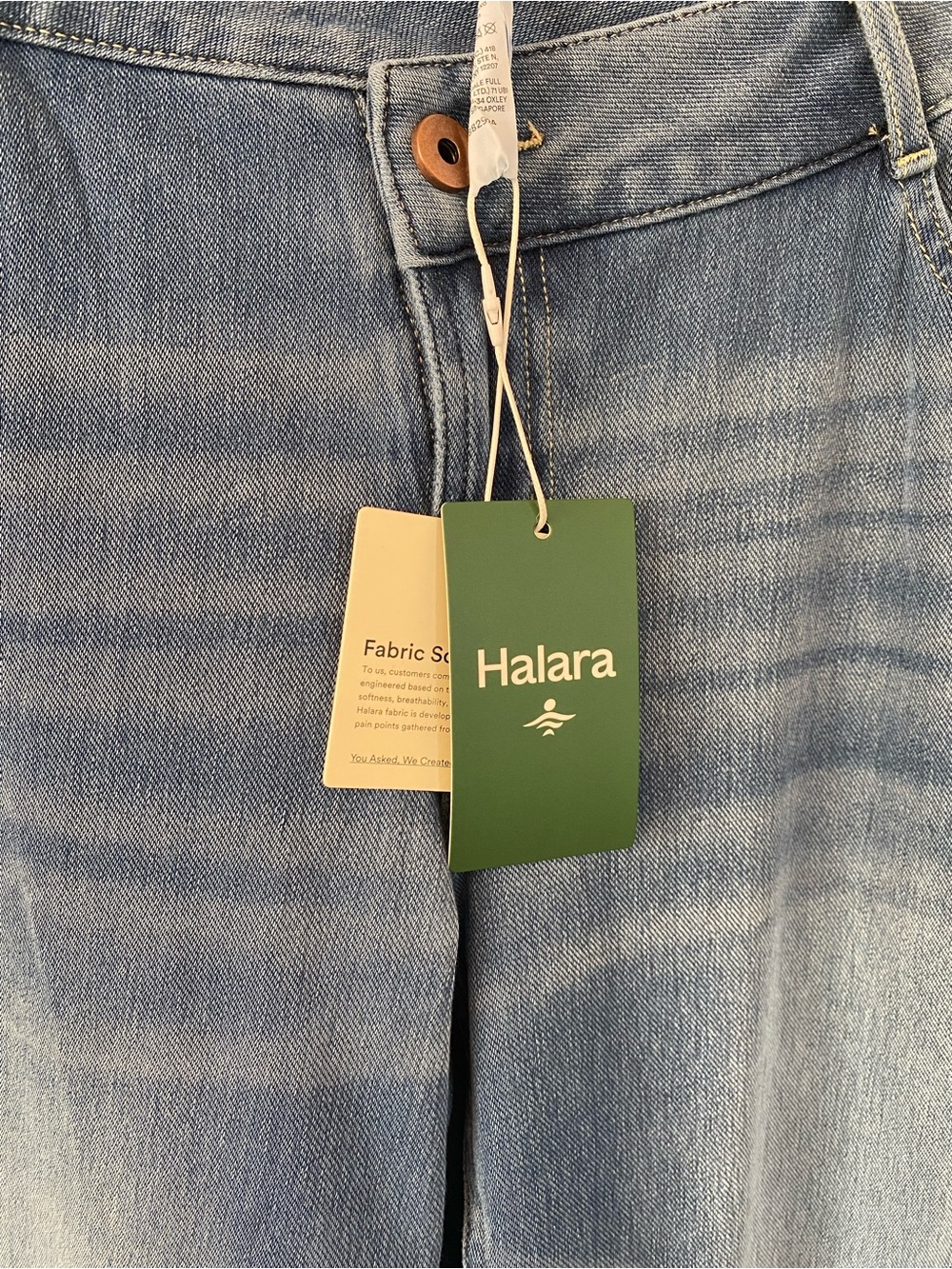 HALARA NWT large-tall Wide-Leg Jeans in Medium Blue Wash - Picture 4 of 8